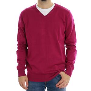 MAGLIA SCOLLO V FUXIA